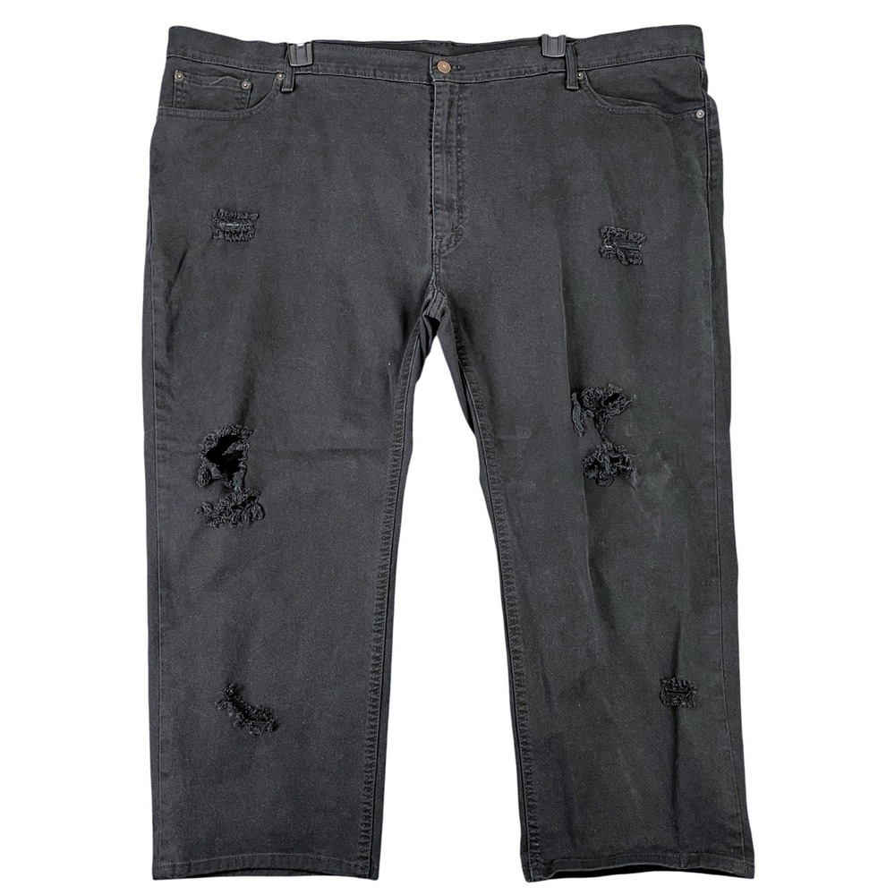 Lev's 541 Athletic Taper Jeans Mens 52x26 Distressed Ripped Denim Streetwear